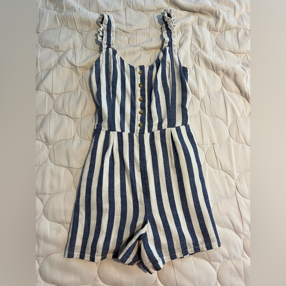 Hollister stripe romper